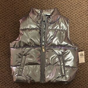 Old Navy Metallic Silver Toddler Vest